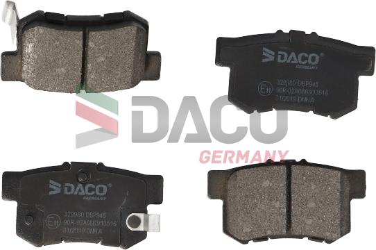 DACO Germany 329980 - Bremžu uzliku kompl., Disku bremzes adetalas.lv