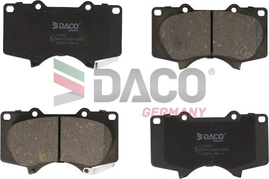 DACO Germany 324569 - Bremžu uzliku kompl., Disku bremzes adetalas.lv