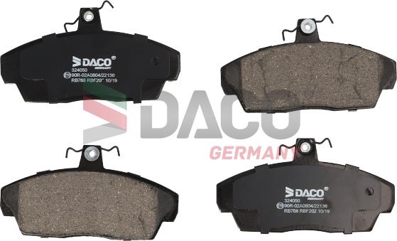 DACO Germany 324050 - Bremžu uzliku kompl., Disku bremzes adetalas.lv