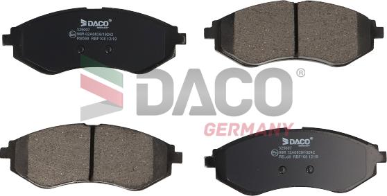 DACO Germany 325007 - Bremžu uzliku kompl., Disku bremzes adetalas.lv