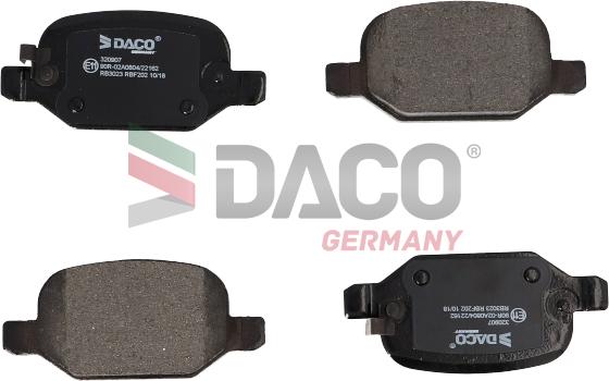 DACO Germany 320907 - Bremžu uzliku kompl., Disku bremzes adetalas.lv