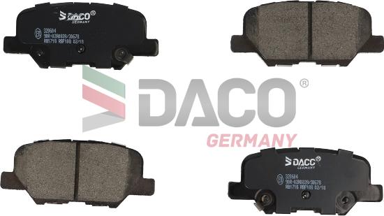 DACO Germany 320604 - Bremžu uzliku kompl., Disku bremzes adetalas.lv