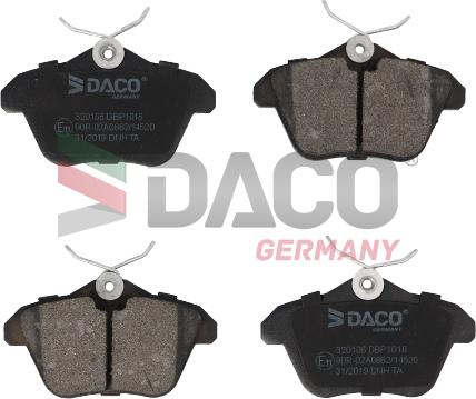 DACO Germany 320106 - Bremžu uzliku kompl., Disku bremzes adetalas.lv