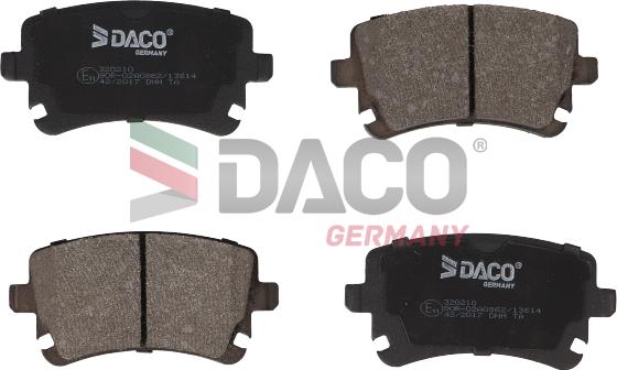 DACO Germany 320210 - Bremžu uzliku kompl., Disku bremzes adetalas.lv