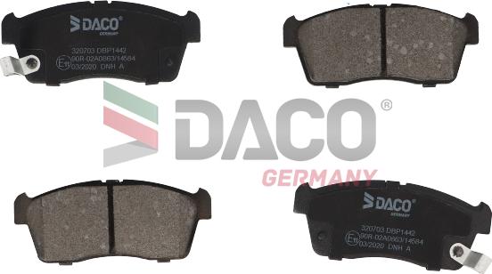 DACO Germany 320703 - Bremžu uzliku kompl., Disku bremzes adetalas.lv