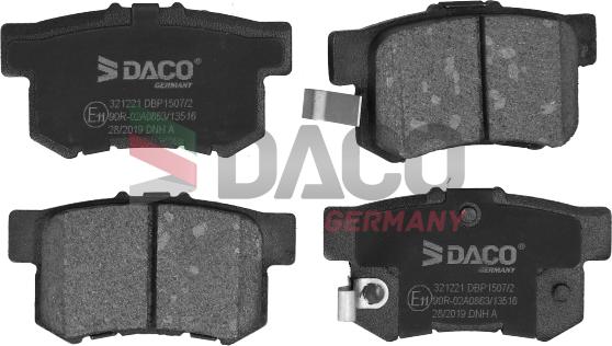 DACO Germany 321221 - Bremžu uzliku kompl., Disku bremzes adetalas.lv