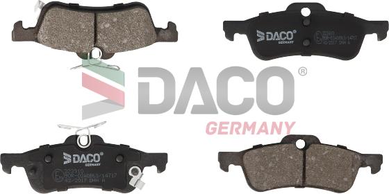 DACO Germany 323910 - Bremžu uzliku kompl., Disku bremzes adetalas.lv