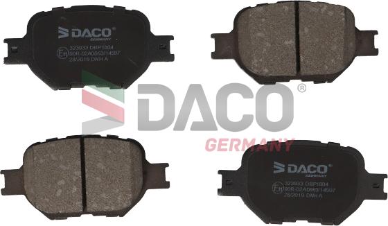 DACO Germany 323933 - Bremžu uzliku kompl., Disku bremzes adetalas.lv