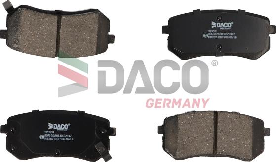 DACO Germany 323531 - Bremžu uzliku kompl., Disku bremzes adetalas.lv