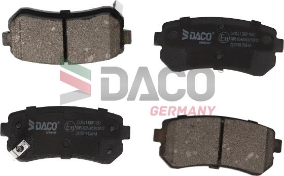 DACO Germany 323521 - Bremžu uzliku kompl., Disku bremzes adetalas.lv