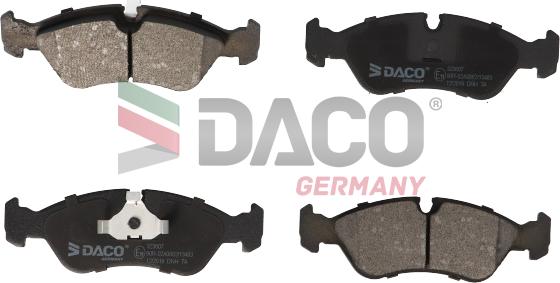 DACO Germany 323607 - Bremžu uzliku kompl., Disku bremzes adetalas.lv