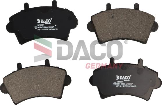 DACO Germany 323631 - Bremžu uzliku kompl., Disku bremzes adetalas.lv