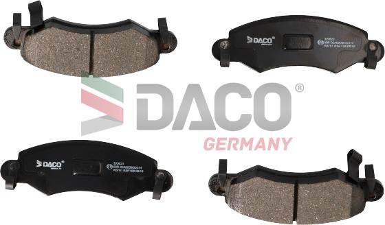 DACO Germany 323623 - Bremžu uzliku kompl., Disku bremzes adetalas.lv