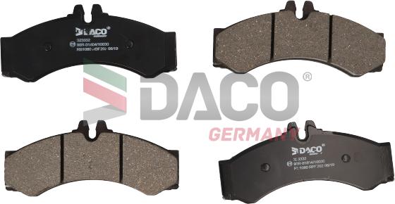 DACO Germany 323332 - Bremžu uzliku kompl., Disku bremzes adetalas.lv