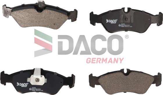 DACO Germany 323329 - Bremžu uzliku kompl., Disku bremzes adetalas.lv