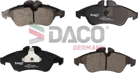 DACO Germany 323327 - Bremžu uzliku kompl., Disku bremzes adetalas.lv