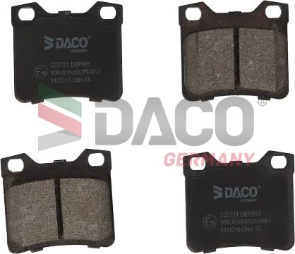 DACO Germany 323731 - Bremžu uzliku kompl., Disku bremzes adetalas.lv