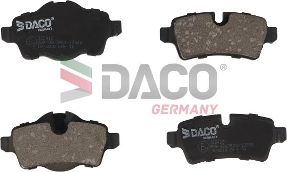 DACO Germany 322418 - Bremžu uzliku kompl., Disku bremzes adetalas.lv