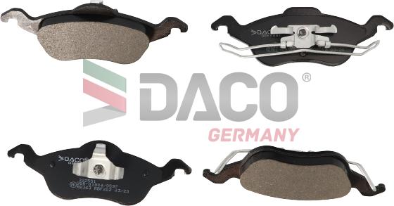 DACO Germany 322551 - Bremžu uzliku kompl., Disku bremzes adetalas.lv