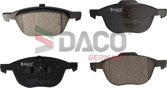 DACO Germany 322561 - Bremžu uzliku kompl., Disku bremzes adetalas.lv