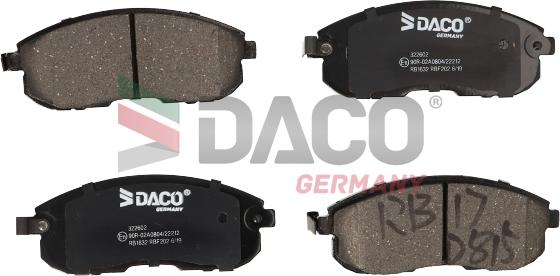 DACO Germany 322602 - Bremžu uzliku kompl., Disku bremzes adetalas.lv