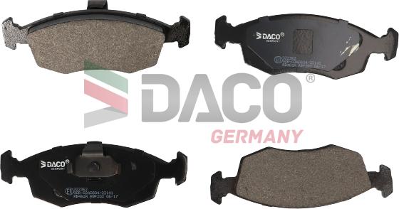 DACO Germany 322362 - Bremžu uzliku kompl., Disku bremzes adetalas.lv