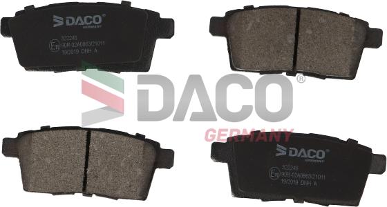 DACO Germany 322246 - Bremžu uzliku kompl., Disku bremzes adetalas.lv