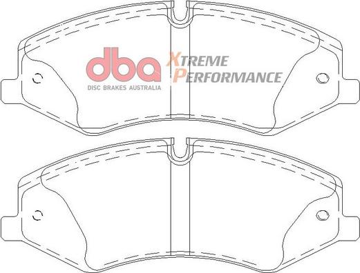 DBA Australia DB2203XP - Augstas veiktspējas bremžu uzliku komplekts adetalas.lv