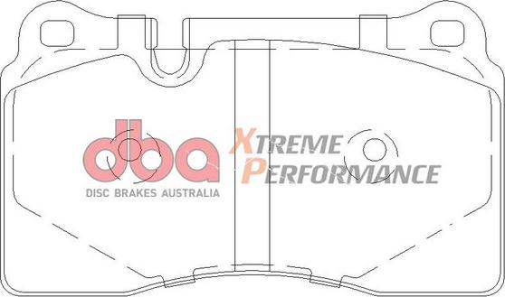 DBA Australia DB2228XP - Augstas veiktspējas bremžu uzliku komplekts adetalas.lv