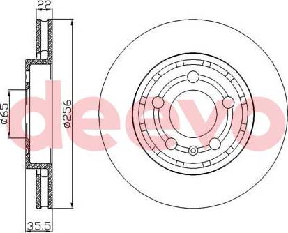 DEEVO BD34520 - Bremžu diski adetalas.lv