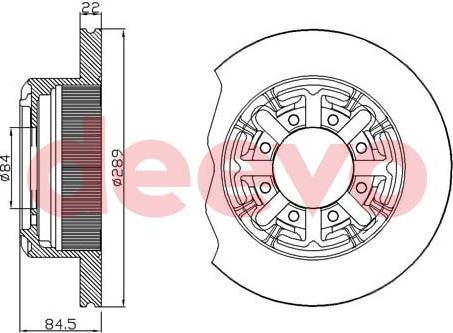 DEEVO BD32960 - Bremžu diski adetalas.lv