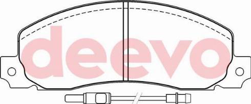 DEEVO BP59840 - Bremžu uzliku kompl., Disku bremzes adetalas.lv