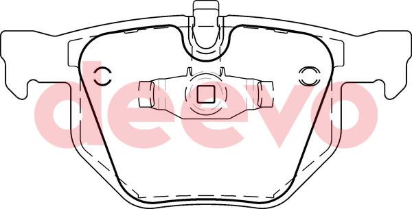 DEEVO BP56580 - Bremžu uzliku kompl., Disku bremzes adetalas.lv