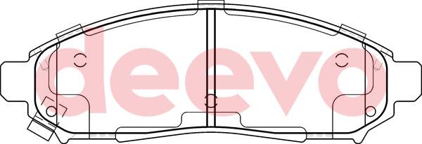 DEEVO BP58920 - Bremžu uzliku kompl., Disku bremzes adetalas.lv