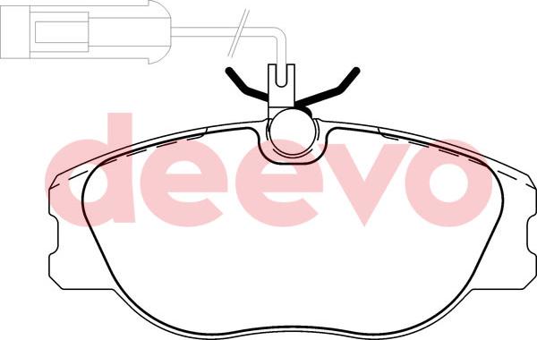 DEEVO BP58400 - Bremžu uzliku kompl., Disku bremzes adetalas.lv