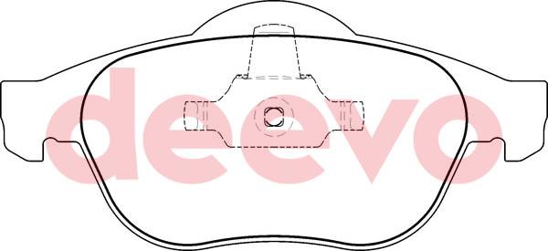 DEEVO BP53980 - Bremžu uzliku kompl., Disku bremzes adetalas.lv