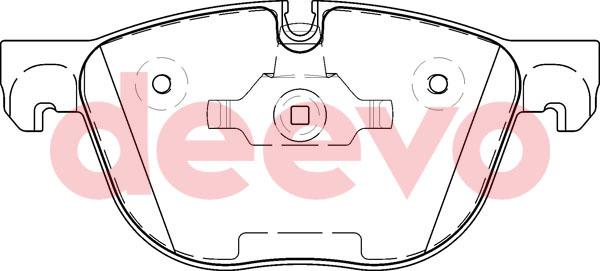 DEEVO BP53920 - Bremžu uzliku kompl., Disku bremzes adetalas.lv