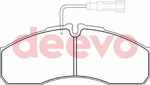 DEEVO BP64060 - Bremžu uzliku kompl., Disku bremzes adetalas.lv