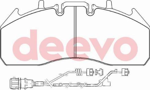 DEEVO BP65480 - Bremžu uzliku kompl., Disku bremzes adetalas.lv