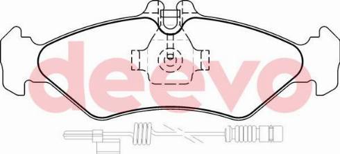 DEEVO BP63000 - Bremžu uzliku kompl., Disku bremzes adetalas.lv