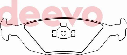 DEEVO BP71620 - Bremžu uzliku kompl., Disku bremzes adetalas.lv