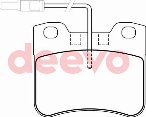 DEEVO BP71760 - Bremžu uzliku kompl., Disku bremzes adetalas.lv