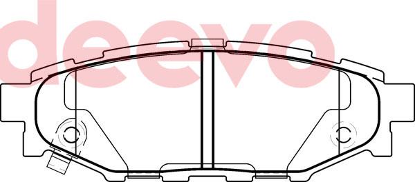 DEEVO BP78840 - Bremžu uzliku kompl., Disku bremzes adetalas.lv
