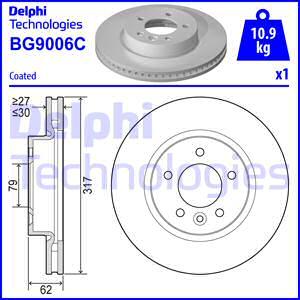 Delphi BG9006C-18B1 - Bremžu diski adetalas.lv