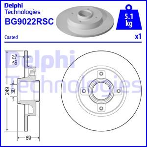 Delphi BG9022RSC - Bremžu diski adetalas.lv