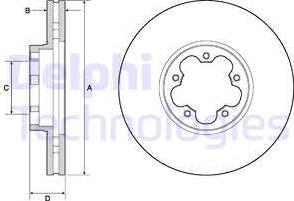 DJ Parts BD2607 - Bremžu diski adetalas.lv