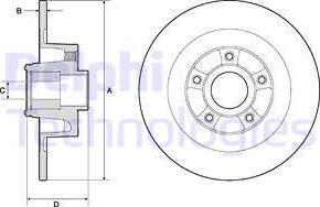 Delphi BG9135RSC - Bremžu diski adetalas.lv