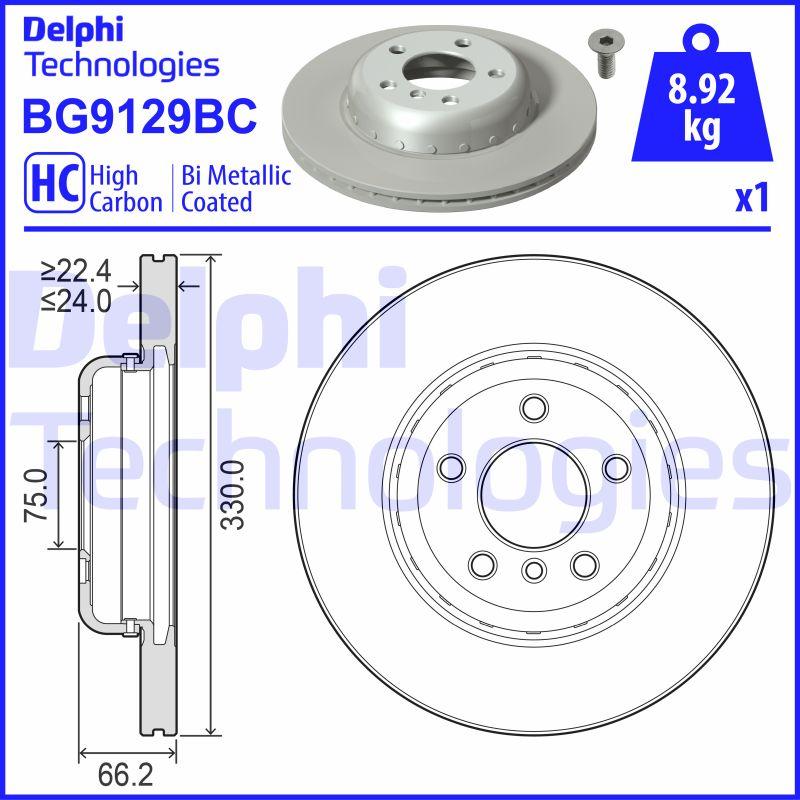 Delphi BG9129BC - Bremžu diski adetalas.lv