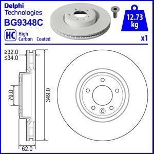 Delphi BG9348C - Bremžu diski adetalas.lv