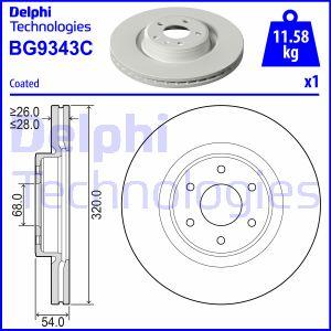 Delphi BG9343C - Bremžu diski adetalas.lv